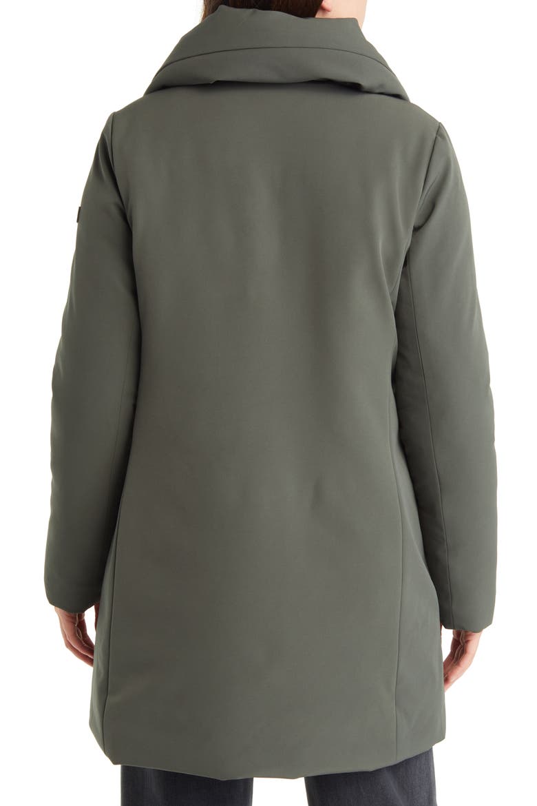 Asymmetric Zip Water Repellent Parka, Alternate, color, LODEN