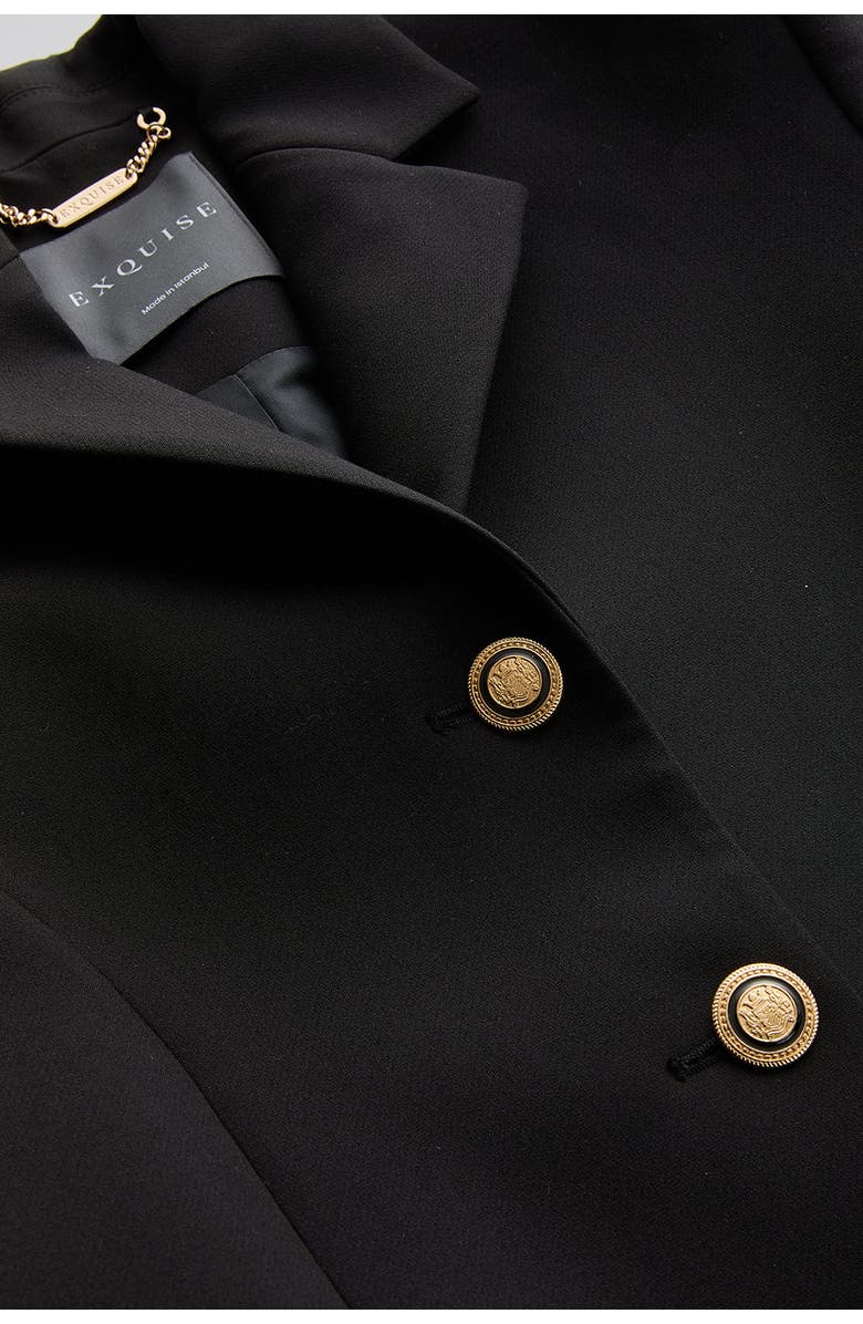 Exquise Veda Blazer, Alternate, color, Black