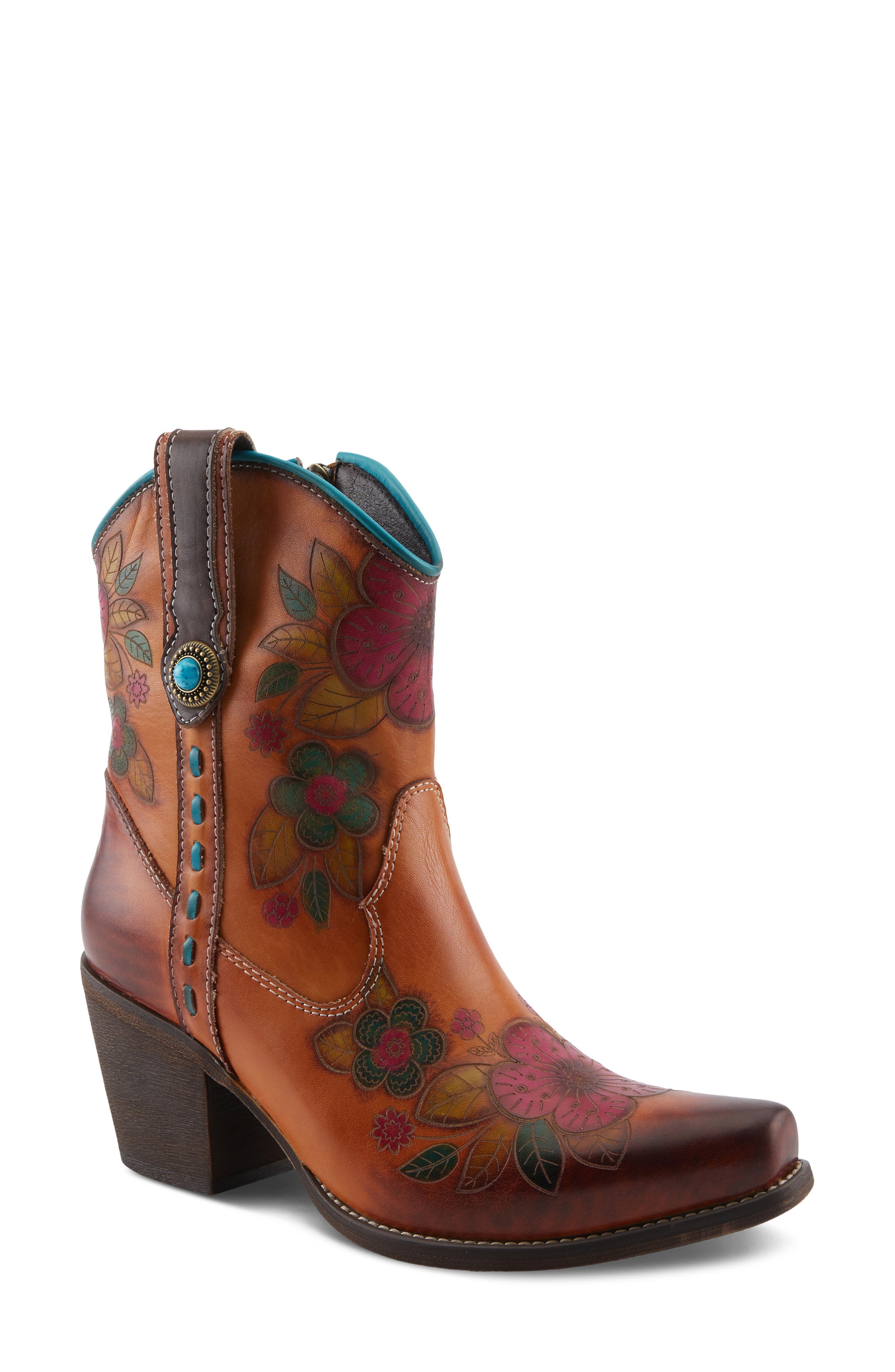 L'Artiste by Spring Step Cahoots Western Boot, Main, color, Camel Multi