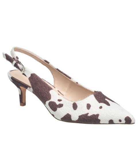 Quinn Cowprint Heel