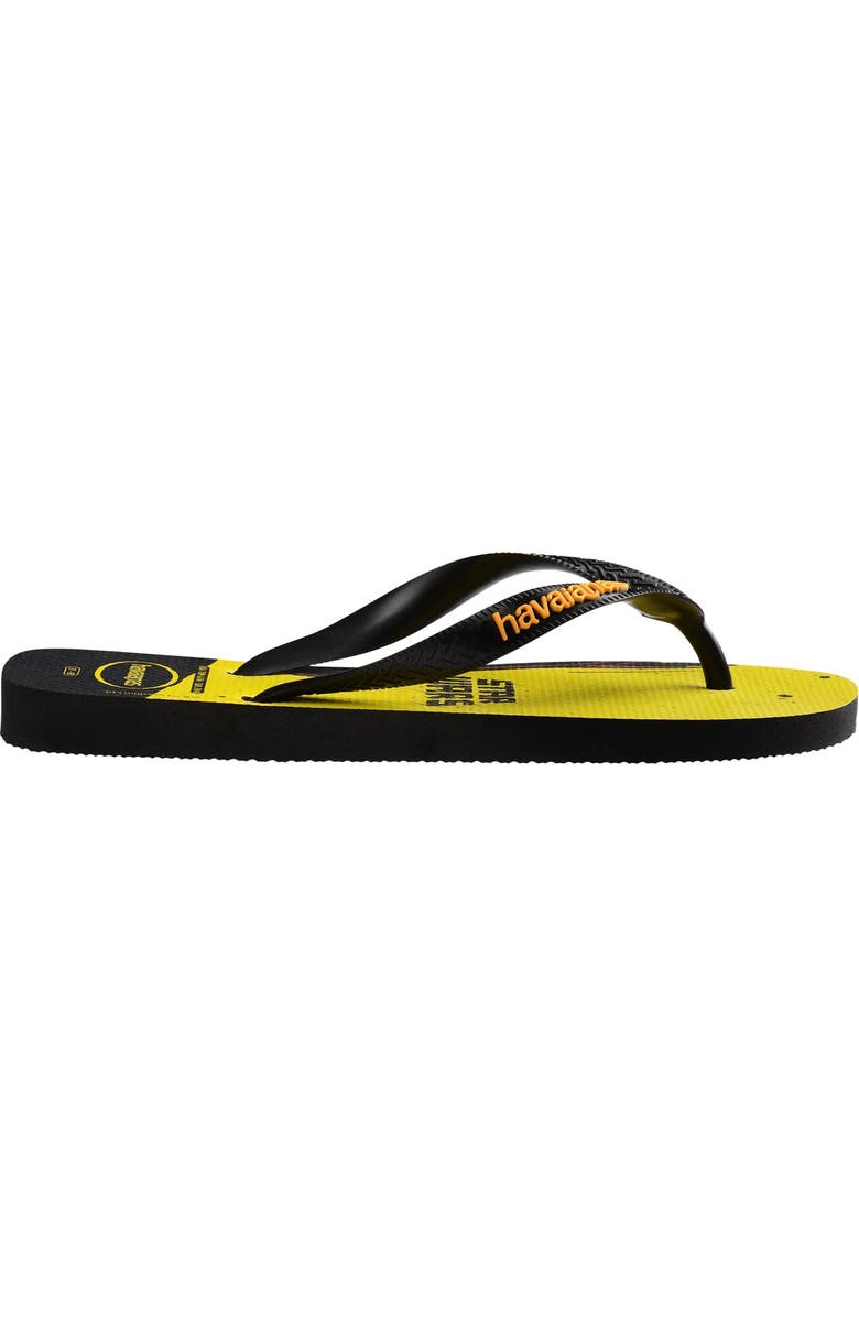 Havaianas 'Star Wars<sup>™</sup>' Flip Flop, Alternate, color, Black/ Pop Yellow