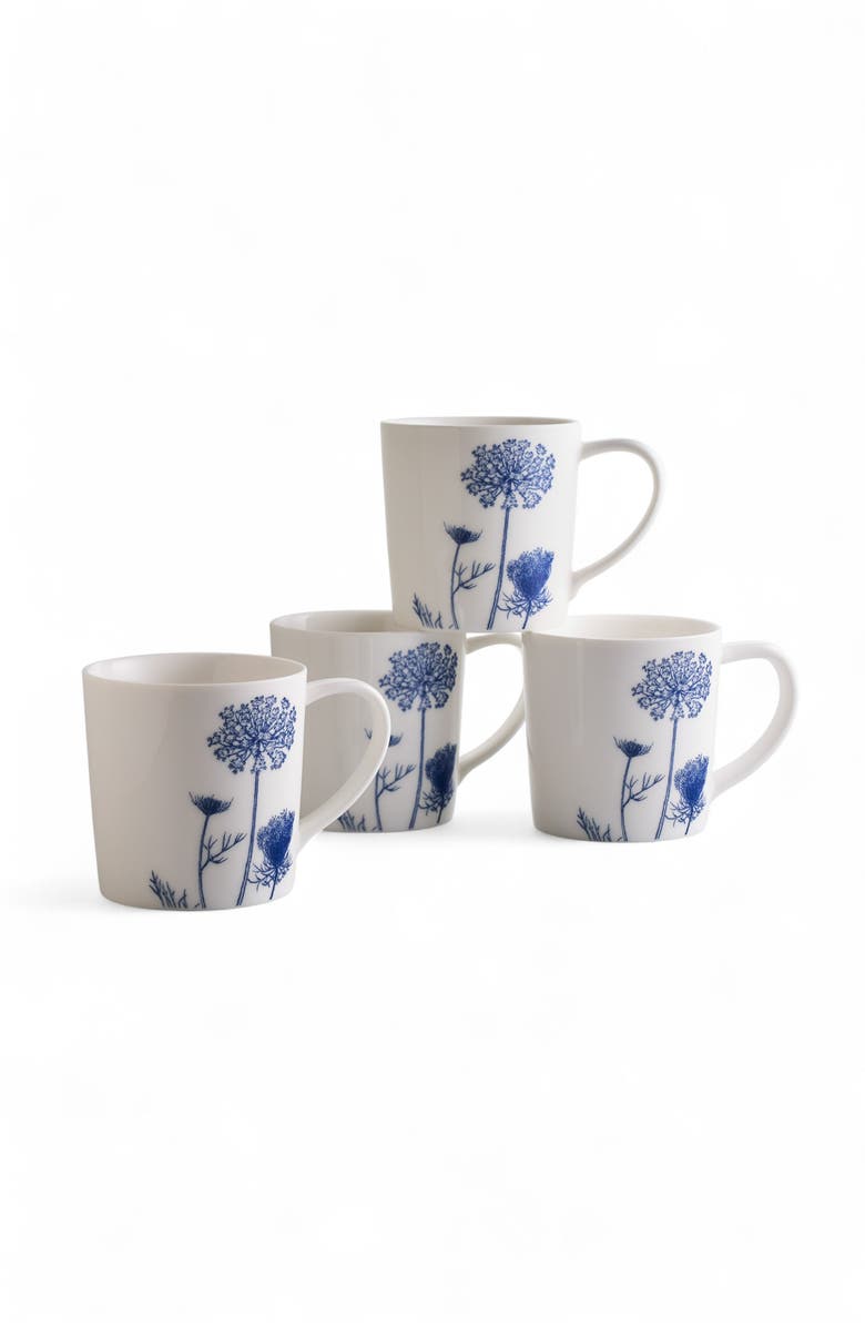 Caskata Summer Blues Mug - Porcelain - Set 4, Alternate, color, Blue