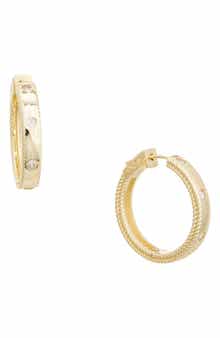 Cubic Zirconia Hoop Earrings