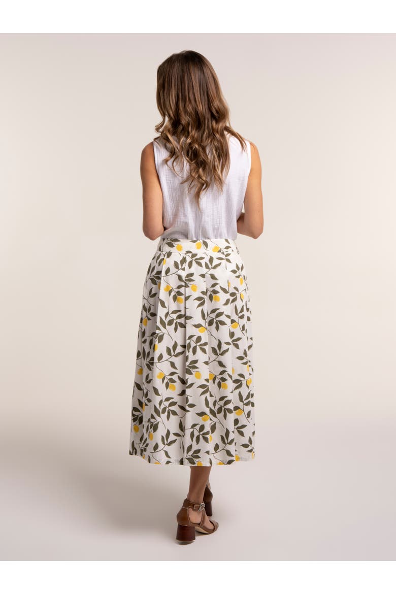 Sicily Midi Skirt, Alternate, color, Cream