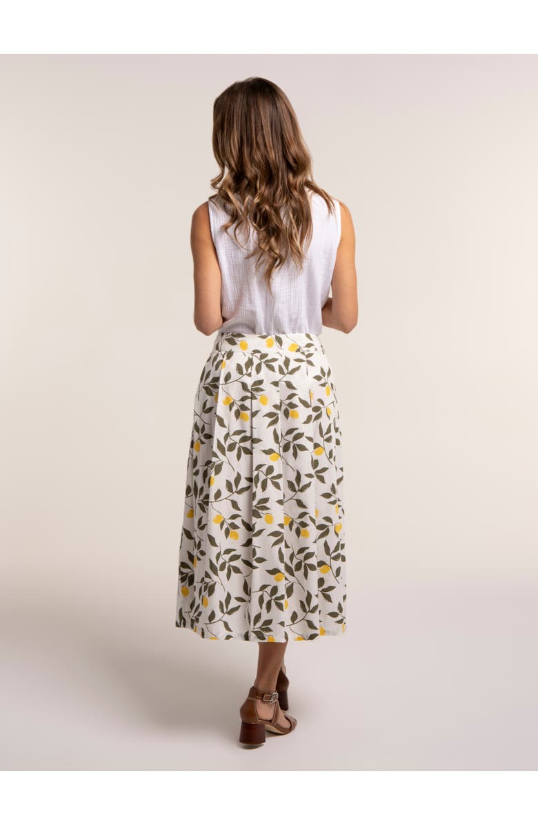 Brakeburn Sicily Midi Skirt, Alternate, color, Cream