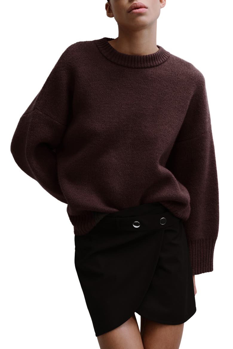 Crewneck Sweater, Main, color, WINE
