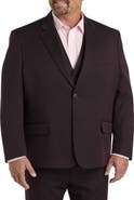 Oak Hill by DXL Jacket Relaxer Mini-Striped Suit Jacket