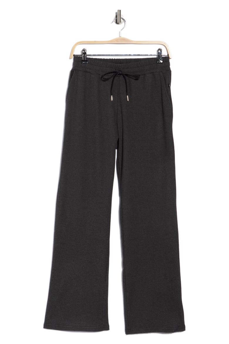 Tie Waist Straight Leg Pants, Alternate, color, METEORITE HEATHER