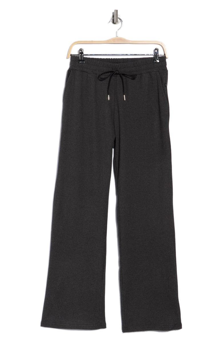 Jessica Simpson Tie Waist Straight Leg Pants, Alternate, color, Meteorite Heather