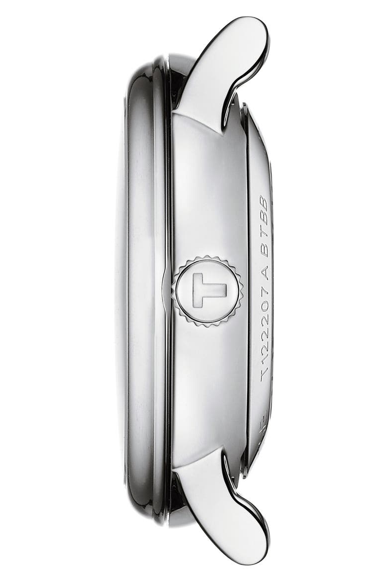 Carson Premium Diamond Leather Strap Watch, 30mm, Alternate, color, GREY