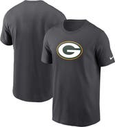 Nike Men's Nike Anthracite Green Bay Packers Logo Essential T-Shirt