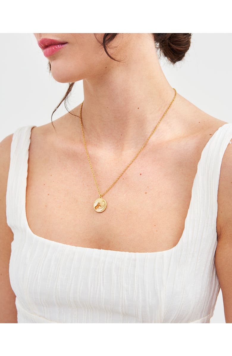 Fable England Fox Spirit Guide Necklace, Alternate, color, Gold