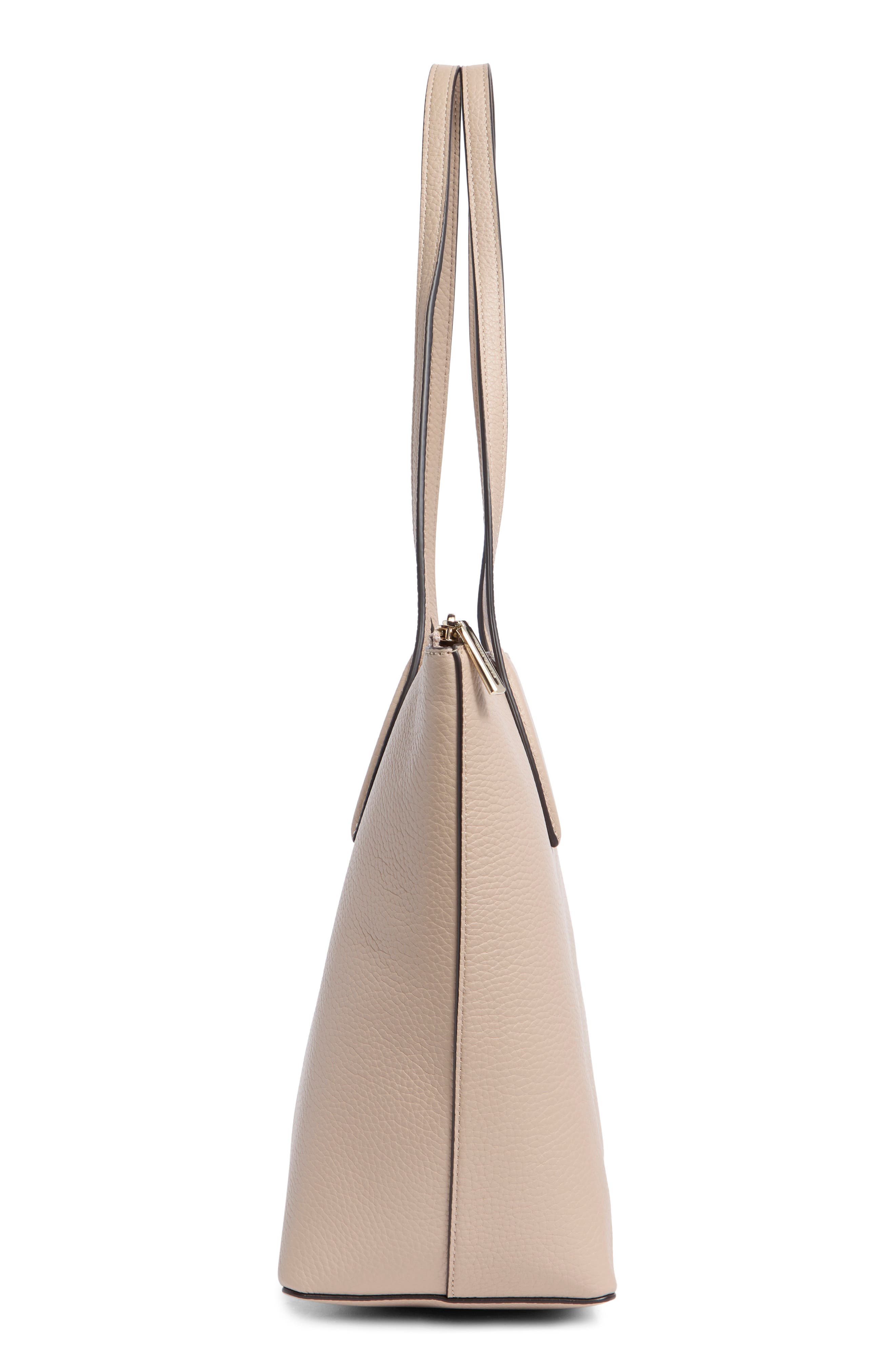 harlow tote bag, Alternate, color, WARM BEIGE