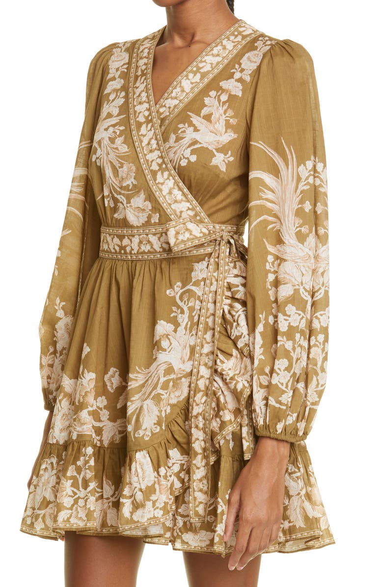 Zimmermann Anneke Wrap Dress, Alternate, color,
