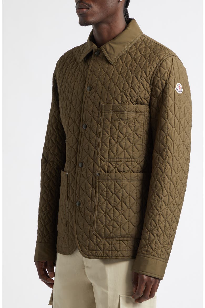 Theoline Quilted Down Jacket, Alternate, color, BACKWOODS