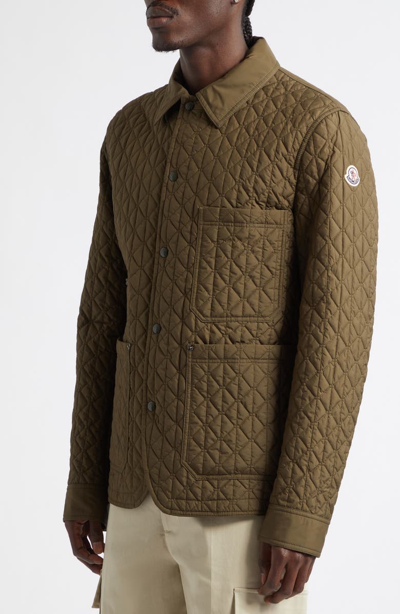 Moncler Theoline Quilted Down Jacket, Alternate, color, Backwoods