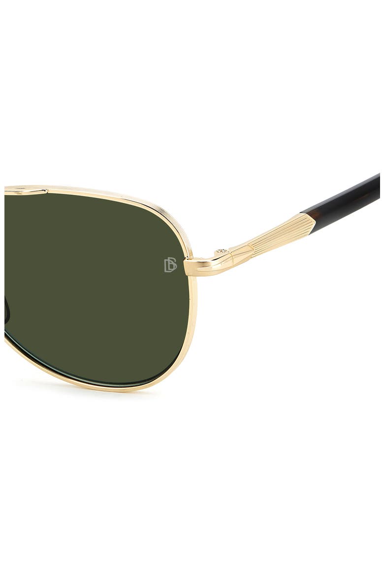 56mm Pilot Sunglasses, Alternate, color, GOLD HAVANA/ GREEN