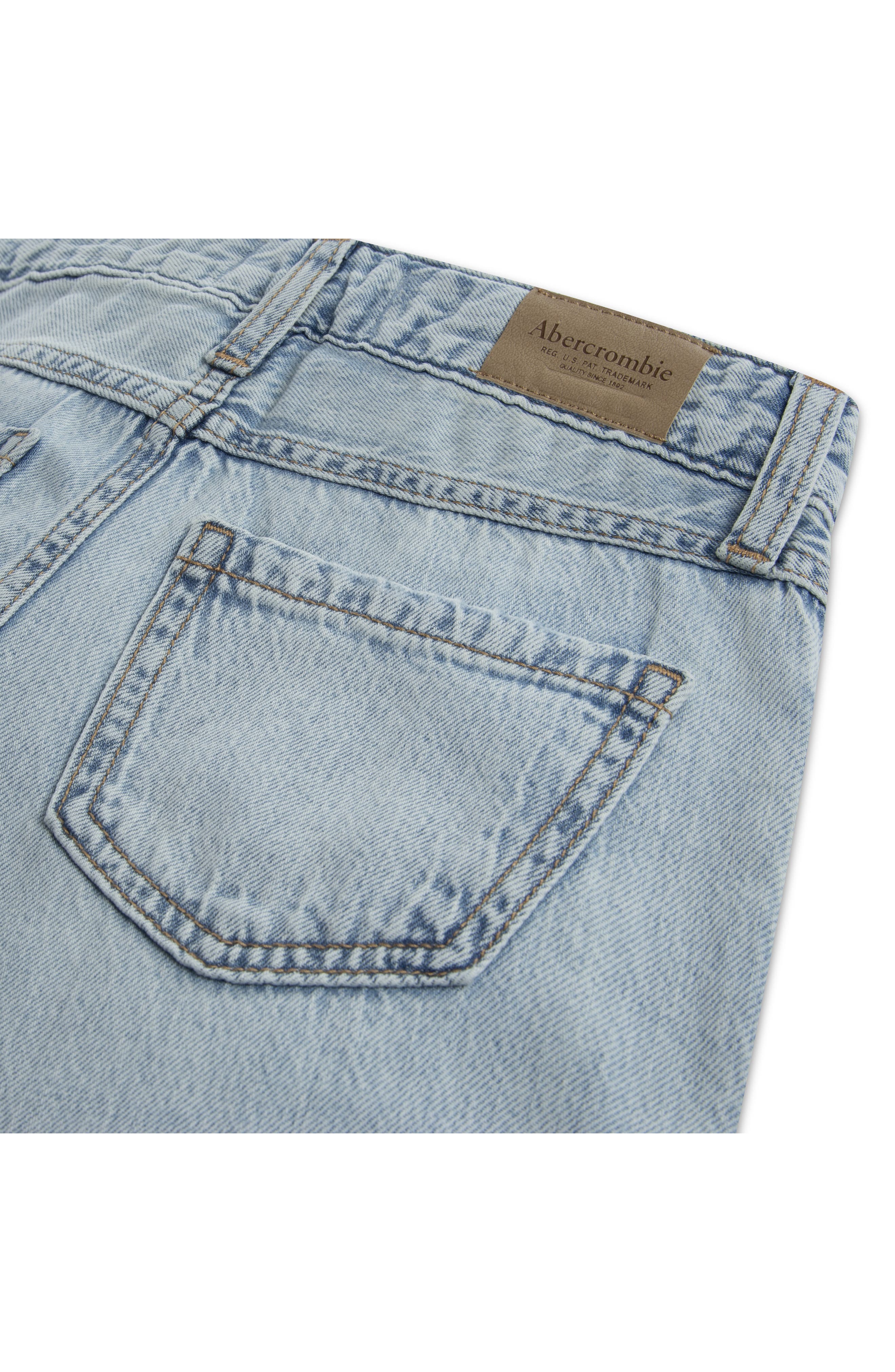 abercrombie kids Kids' Ripped Wide Leg Jeans — фото 5