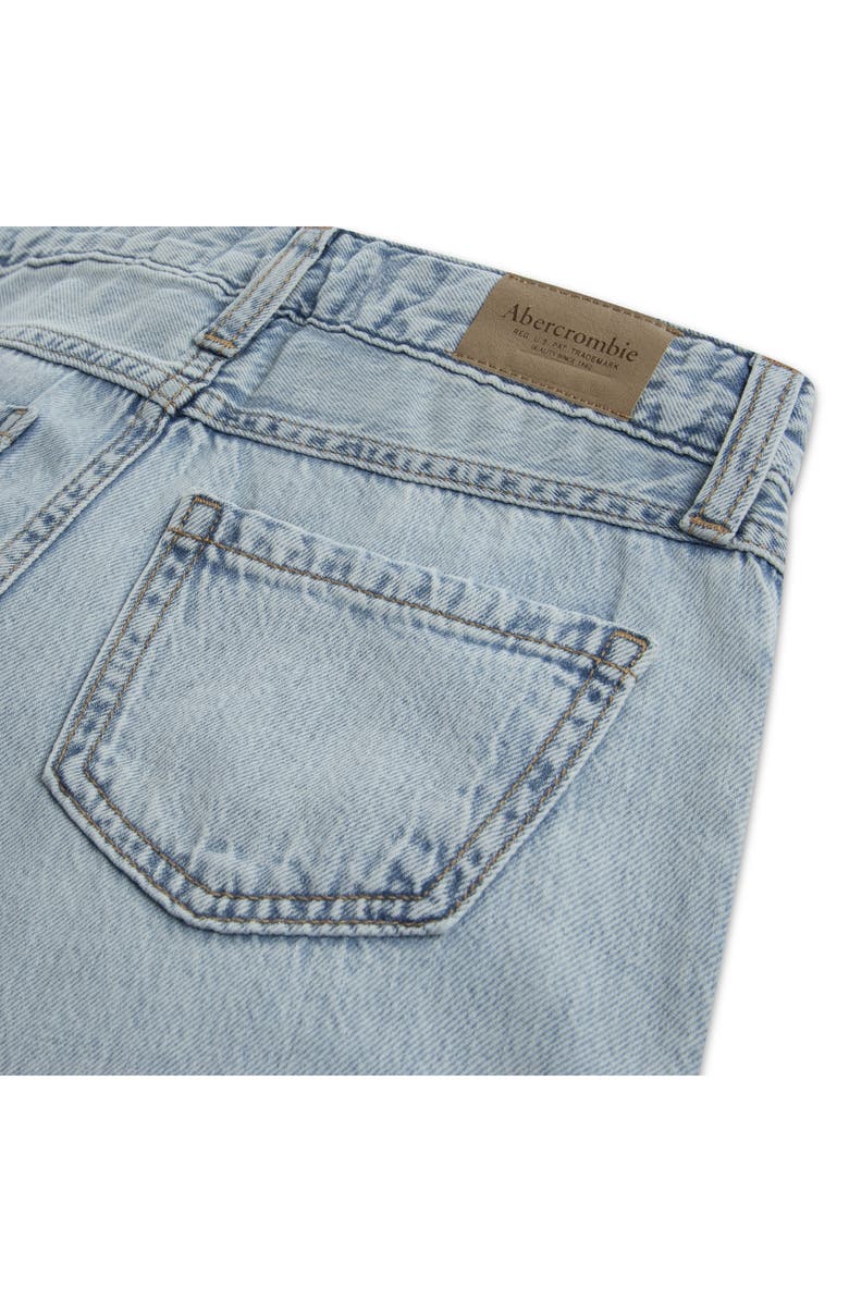 abercrombie kids Kids' Ripped Wide Leg Jeans, Alternate, color, Lacey Blues