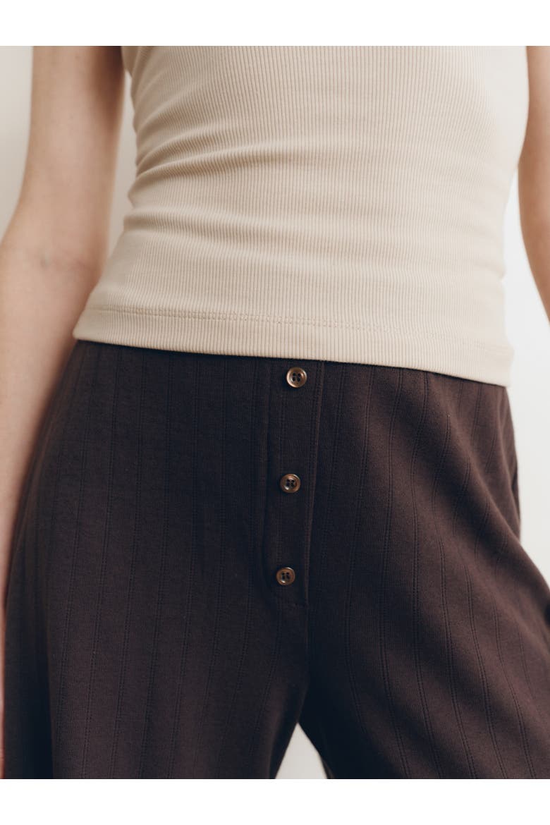 Pointelle Lounge Pant, Alternate, color, ESPRESSO