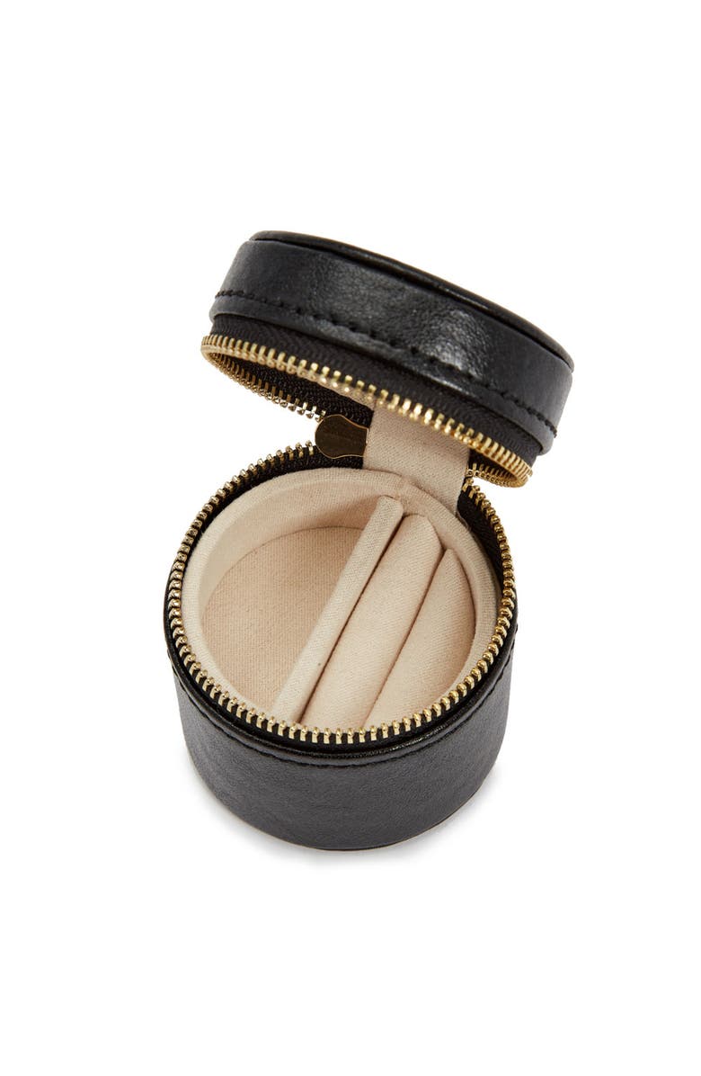 WOLF Palermo Double Watch Roll + Jewelry Pouch, Alternate, color, Black Anthracite