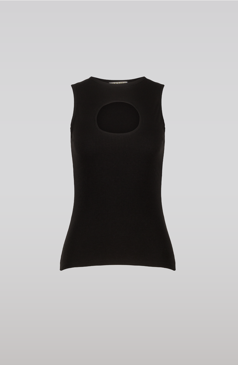 SAEMDI Ribbed Top, Main, color, Black