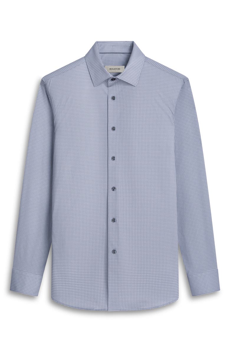 Bugatchi James OoohCotton<sup
®</sup
Microcheck Button-Up Shirt, Alternate, color, Camel