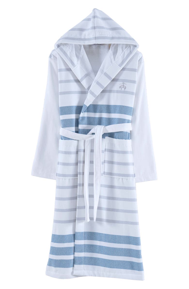 Brooks Brothers Turkish Peshtemal Cotton Robe, Main, color, Blue
