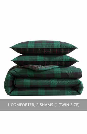 Eddie Bauer Woodland Tartan Plaid King Comforter Set