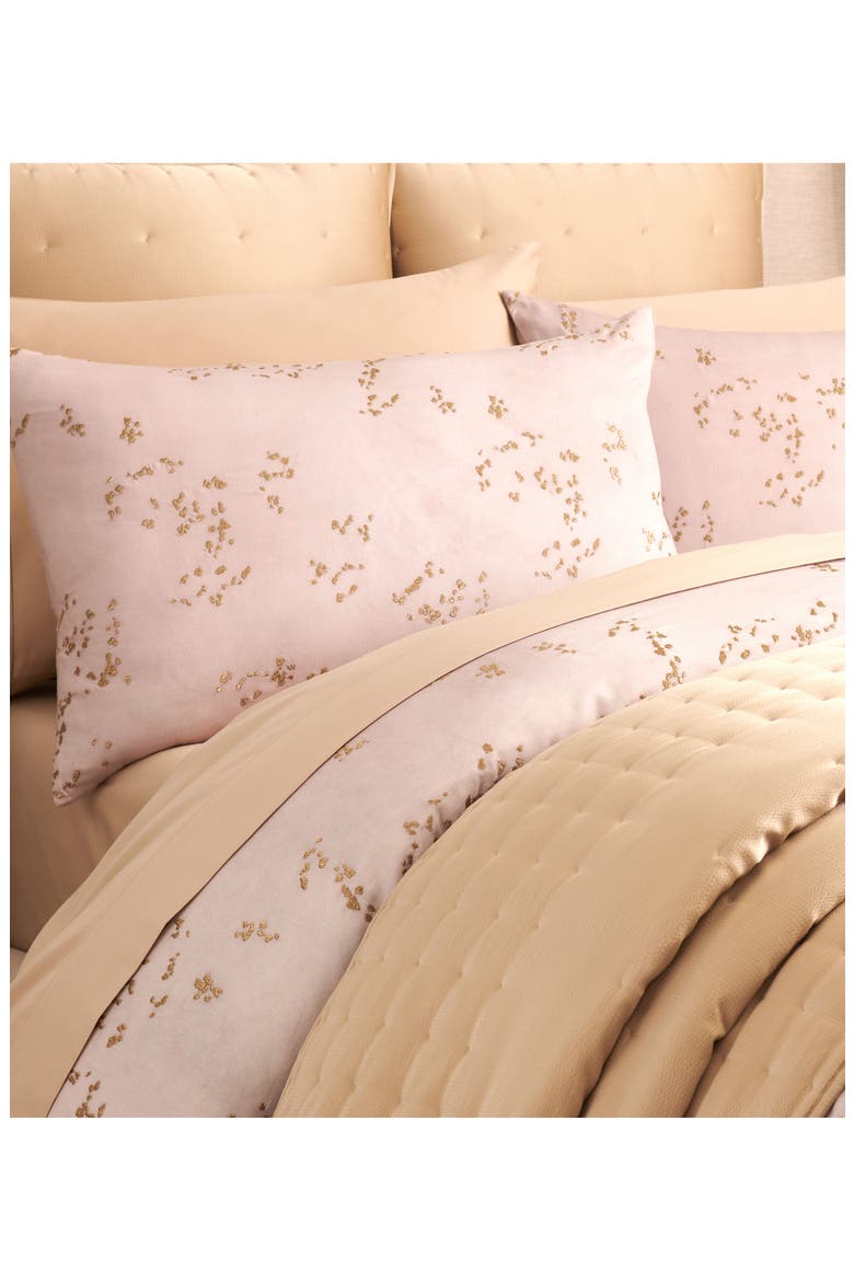 Dusk Embroidered Duvet Cover, Alternate, color, BLUSH