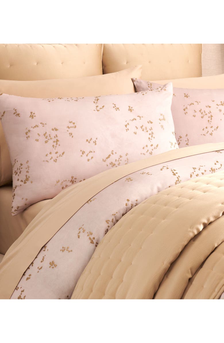 DONNA KARAN Dune Embroidered Duvet Cover & Shams Set, Alternate, color, 