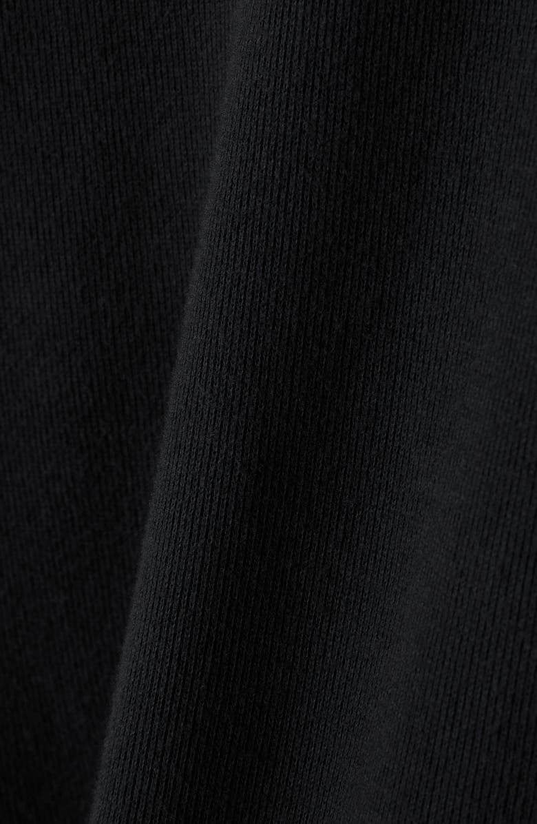 Rhone Signature Crewneck Cotton Blend Rib Sweatshirt, Alternate, color, Pure Black