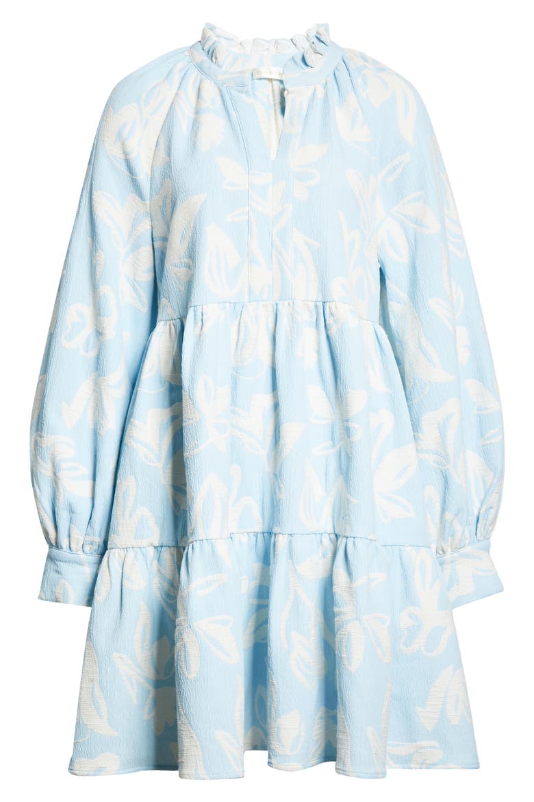 Jasmine Floral Long Sleeve Dress, Alternate, color, THE LIFE OF A TULIP BLUE