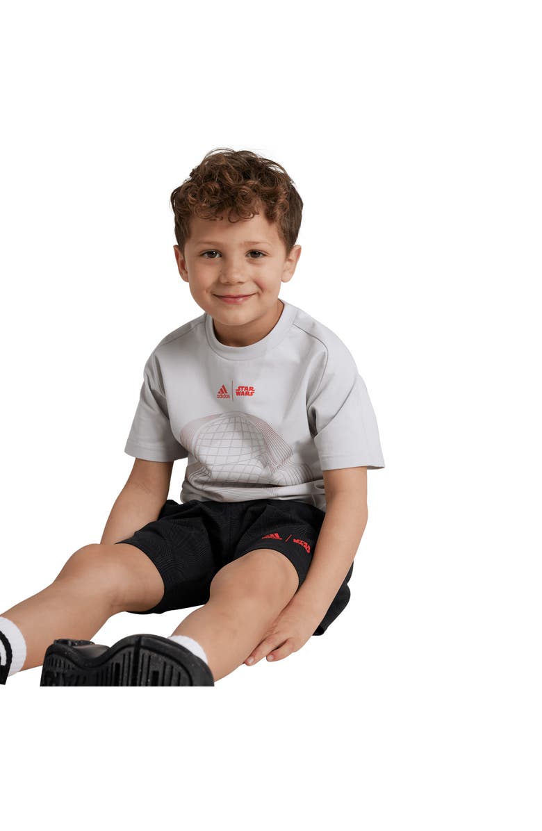 adidas x Star Wars<sup>™</sup> Kids' Z.N.E. Cotton Graphic T-Shirt & Shorts Set, Alternate, color,