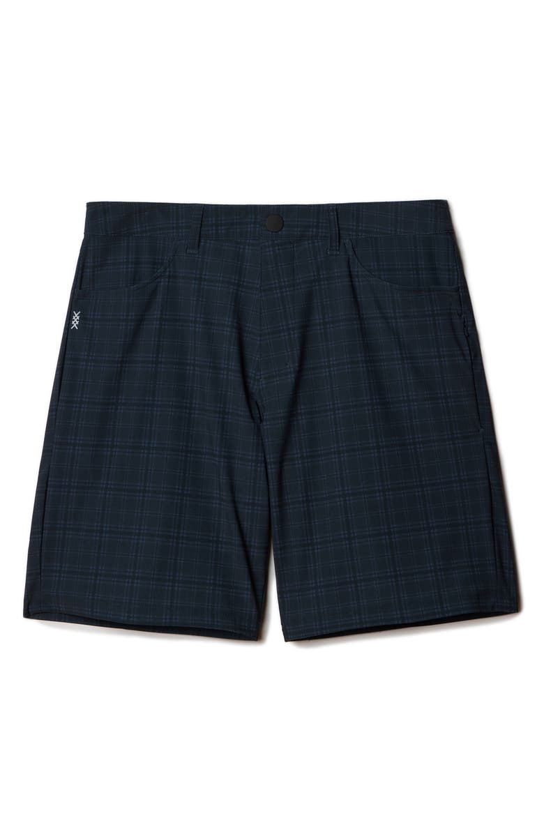 Rhone Momentum 9-Inch Golf Shorts, Alternate, color, True Navy Plaid