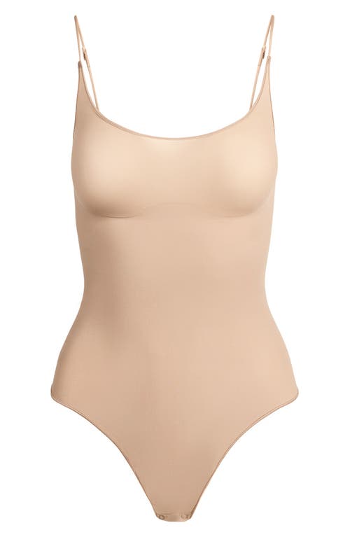 Skims Everyday Sculpt Sheer Layer Thong Bodysuit