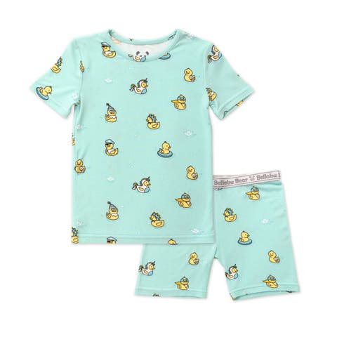 Rubber Ducky Kids 2-Piece Short Sleeve & Shorts Pajama Set