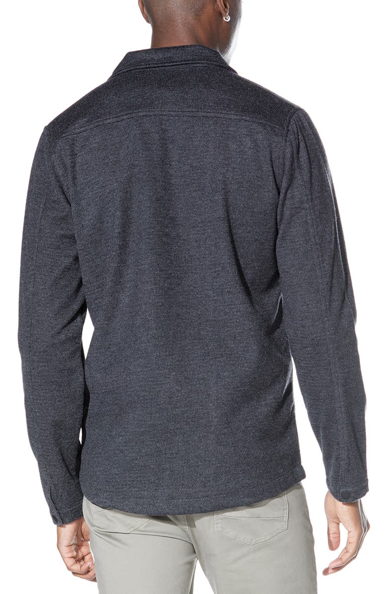 Civil Society Relaxed Fit Knit Shirt Jacket, Alternate, color, Heather Dark Charcoal