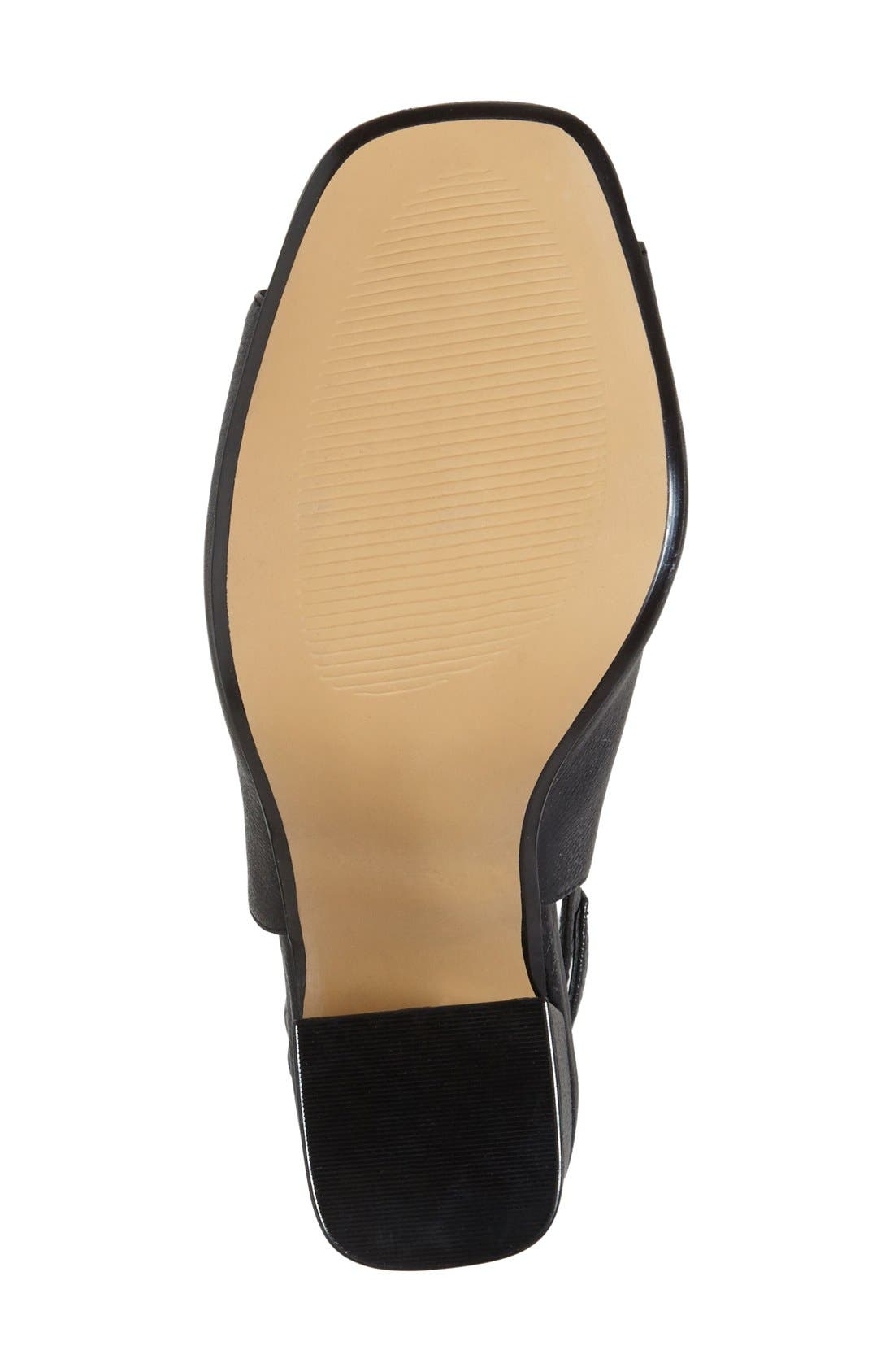 'Slinng' Sandal, Main, color, BLACK LEATHER