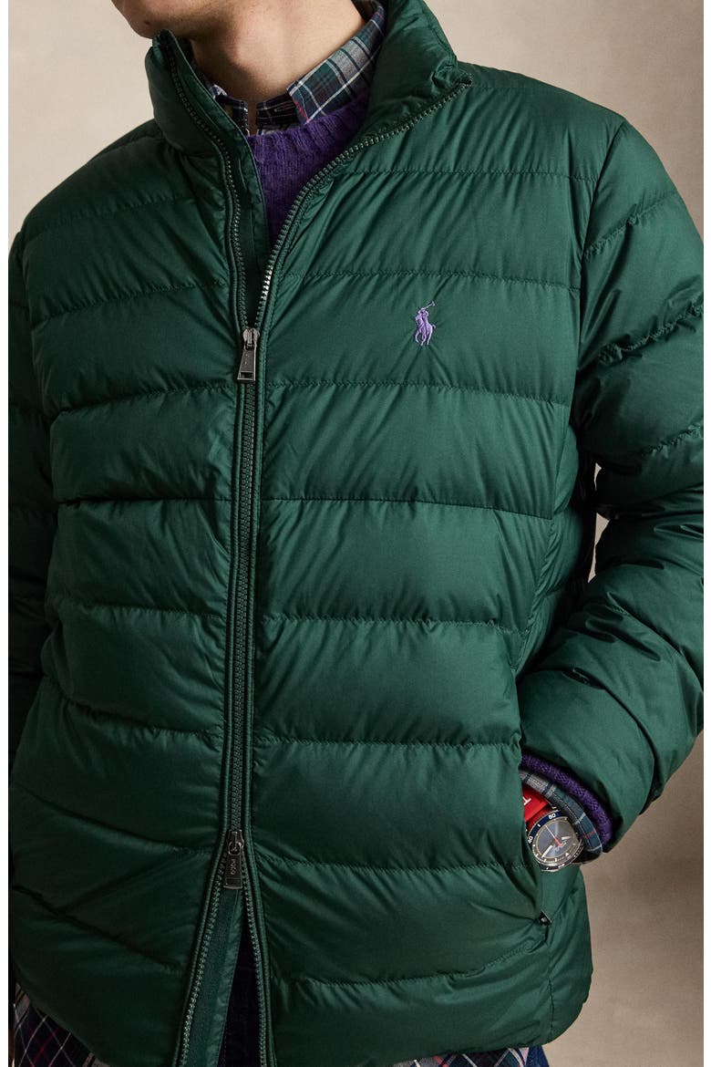 The Colden Water Repellent Packable Down Jacket, Alternate, color, MOSS AGATE