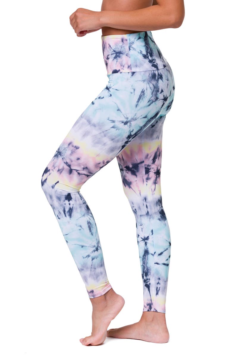 Onzie High Waist Print Leggings, Alternate, color,