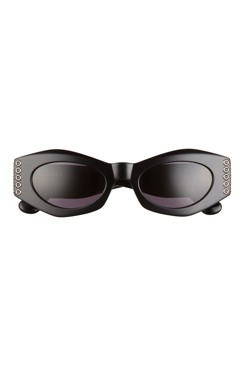 50mm Butterfly Sunglasses, Main, color, BLACK