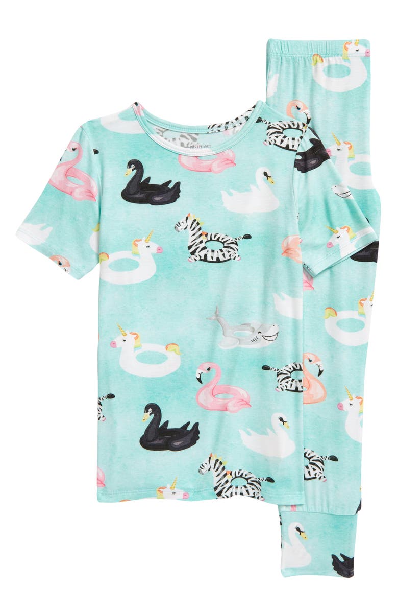 Posh Peanut Kids' Lenny Fitted Two-Piece Pajamas, Main, color, 