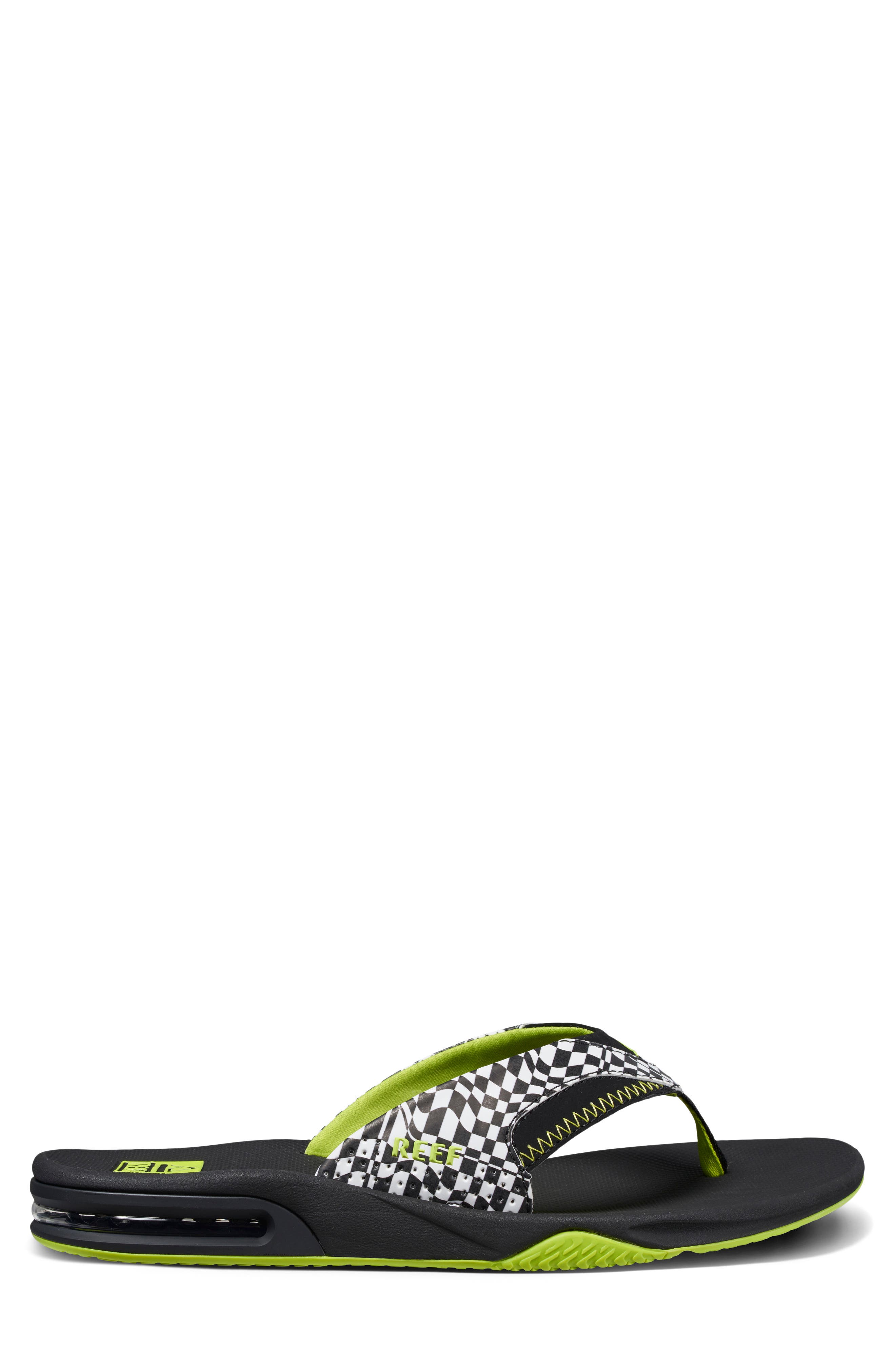 Reef Fanning Flip Flop, Alternate, color, Swell Checkers