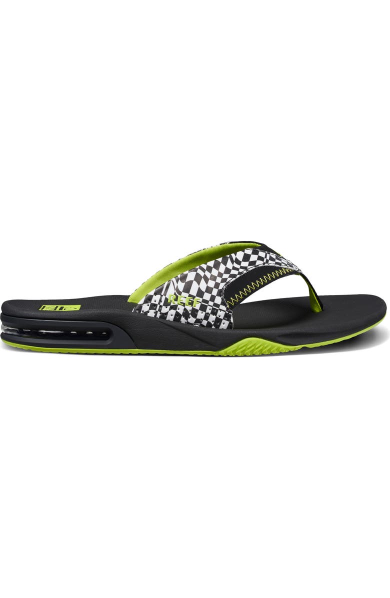Reef Fanning Flip Flop, Alternate, color, Swell Checkers
