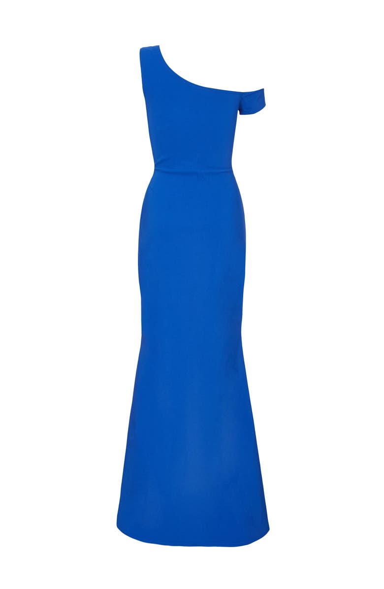 QUIZ Bengaline Strap Off Shoulder Wrap Maxi Dress, Alternate, color, Royal Blue