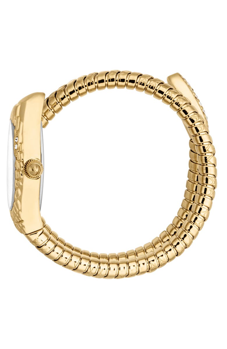 Just Cavalli Snake Wraparound Bracelet Watch, 20mm x 34.5mm, Alternate, color,