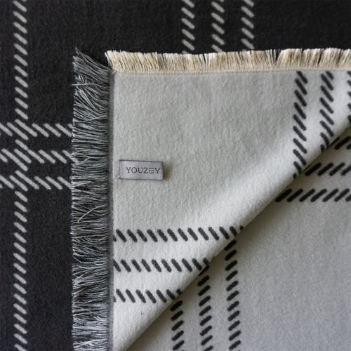 Youzey Cozylux Ultimate Comfort Reversible Blanket In Gray