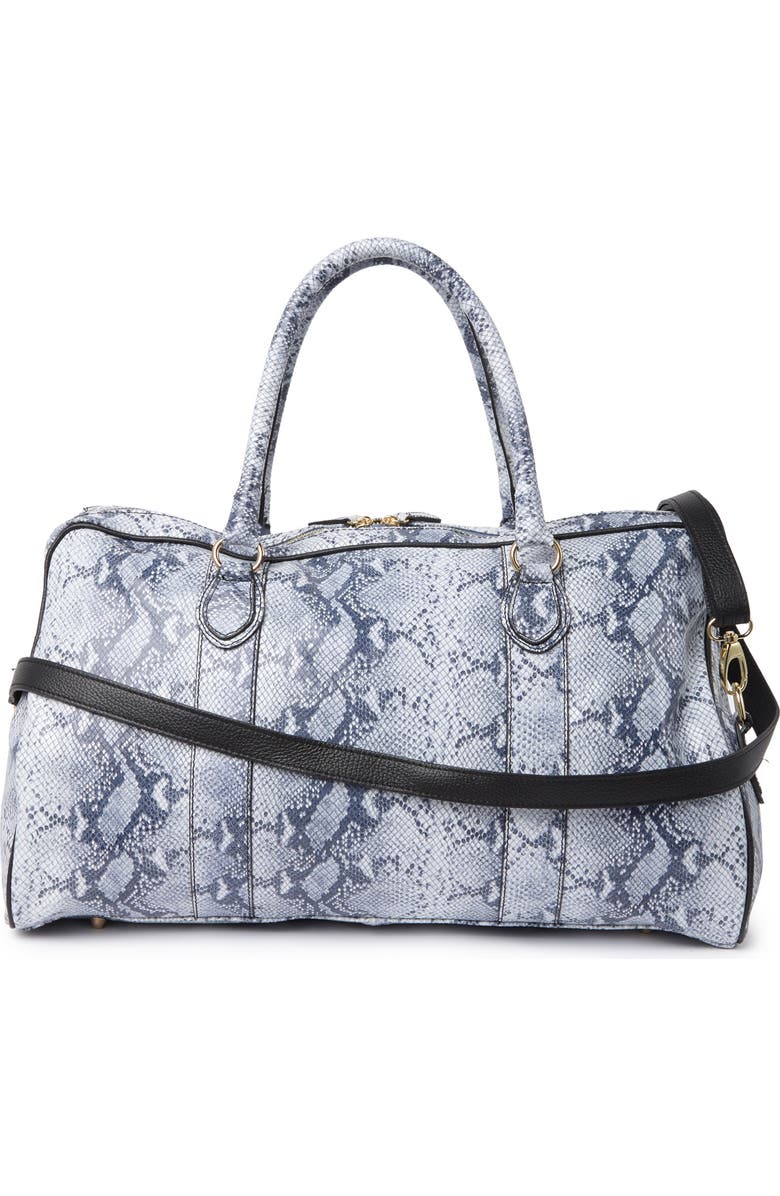 Persaman New York Angelina Python Snake Skin Print Duffel Bag, Alternate, color,