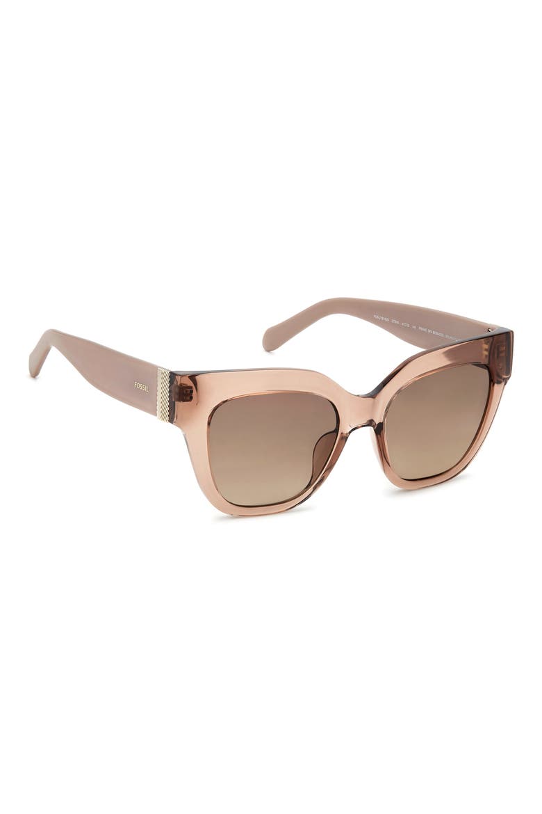 51mm Gradient Cat Eye Sunglasses, Alternate, color, CRYSTAL BEIGE/ BROWN SF